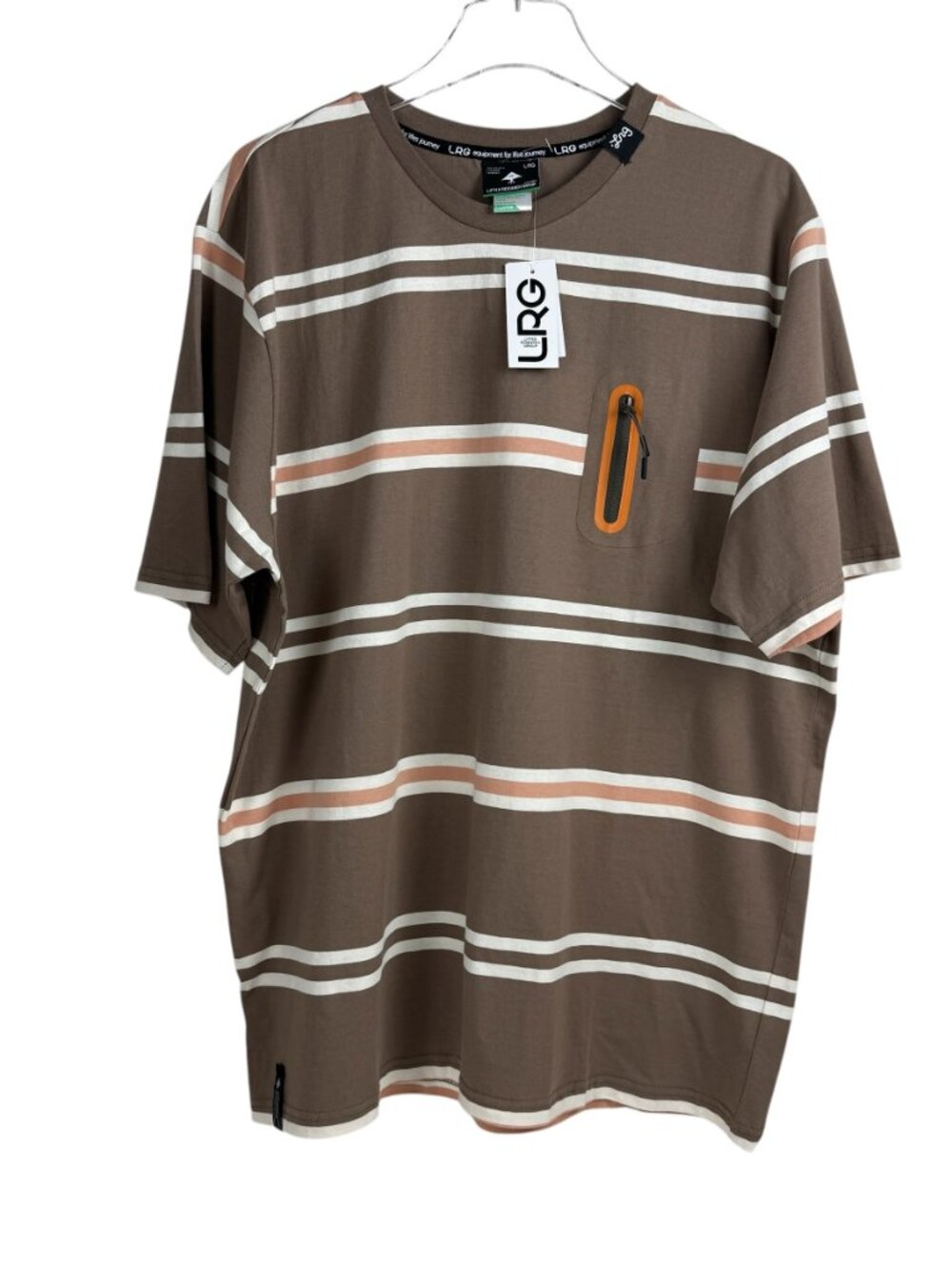 LRG Lifted Research Group Striped T-Shirt Men's Size XL NWT